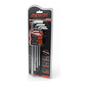 Juego de Llaves Allen Hexagonal 23-13cm – 9 Piezas