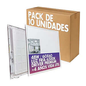 Panel LED 48W – Pack de 10 unidades