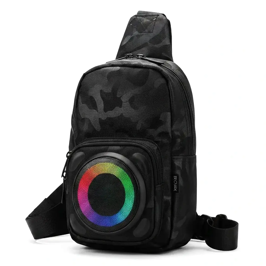 Parlante Bluetooth Portátil Tipo mochila 8W con Radio y Luces RGB 1