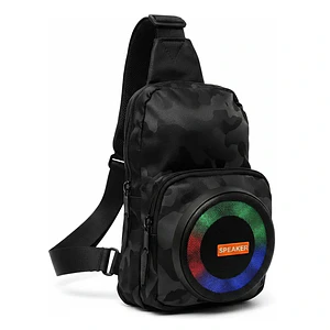 Parlante Mochila Bluetooth mCasa Portátil con Radio FM y Luces RGB