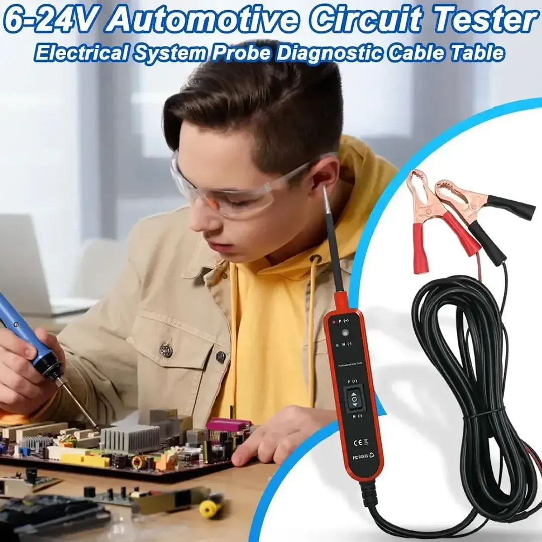Probador Profesional de Circuitos Automotriz mCasa Pervoi 12V-24V 6