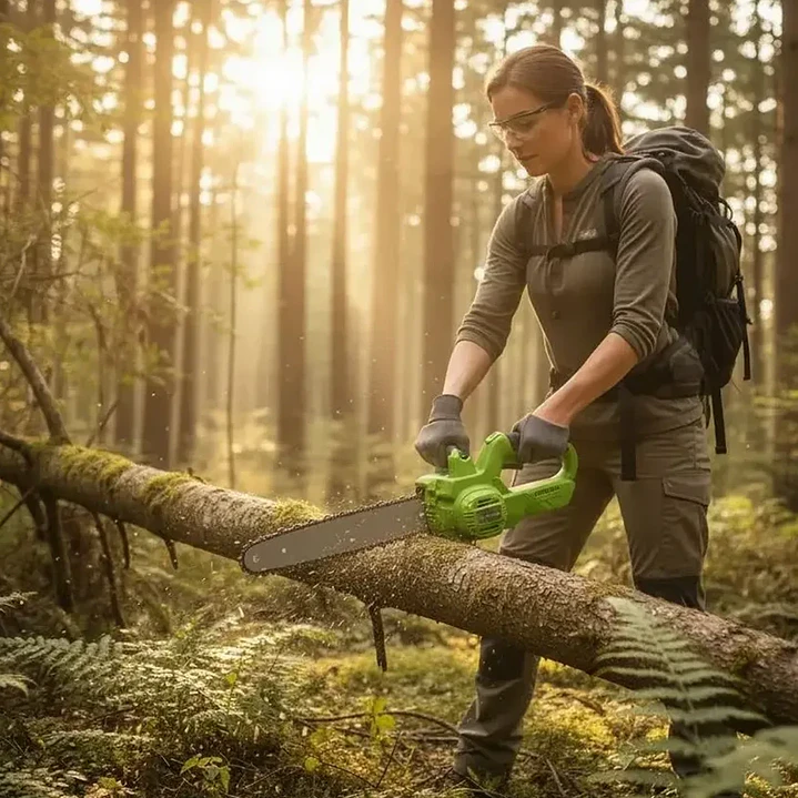 Motosierra Inalámbrica Brushless 16 Pulgadas 98V con Lubricación Automática 6