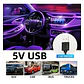 Kit de Luces LED Ambiente para Interior de Auto 110cm con Conexión 12V - Miniatura 5