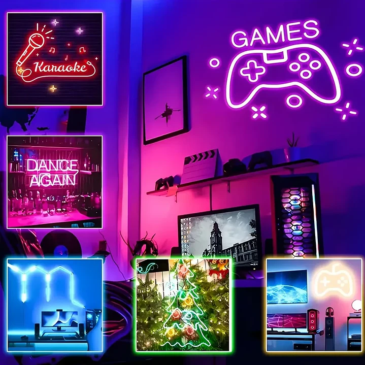 Kit de Luces LED Ambiente para Interior de Auto 110cm con Conexión 12V 6