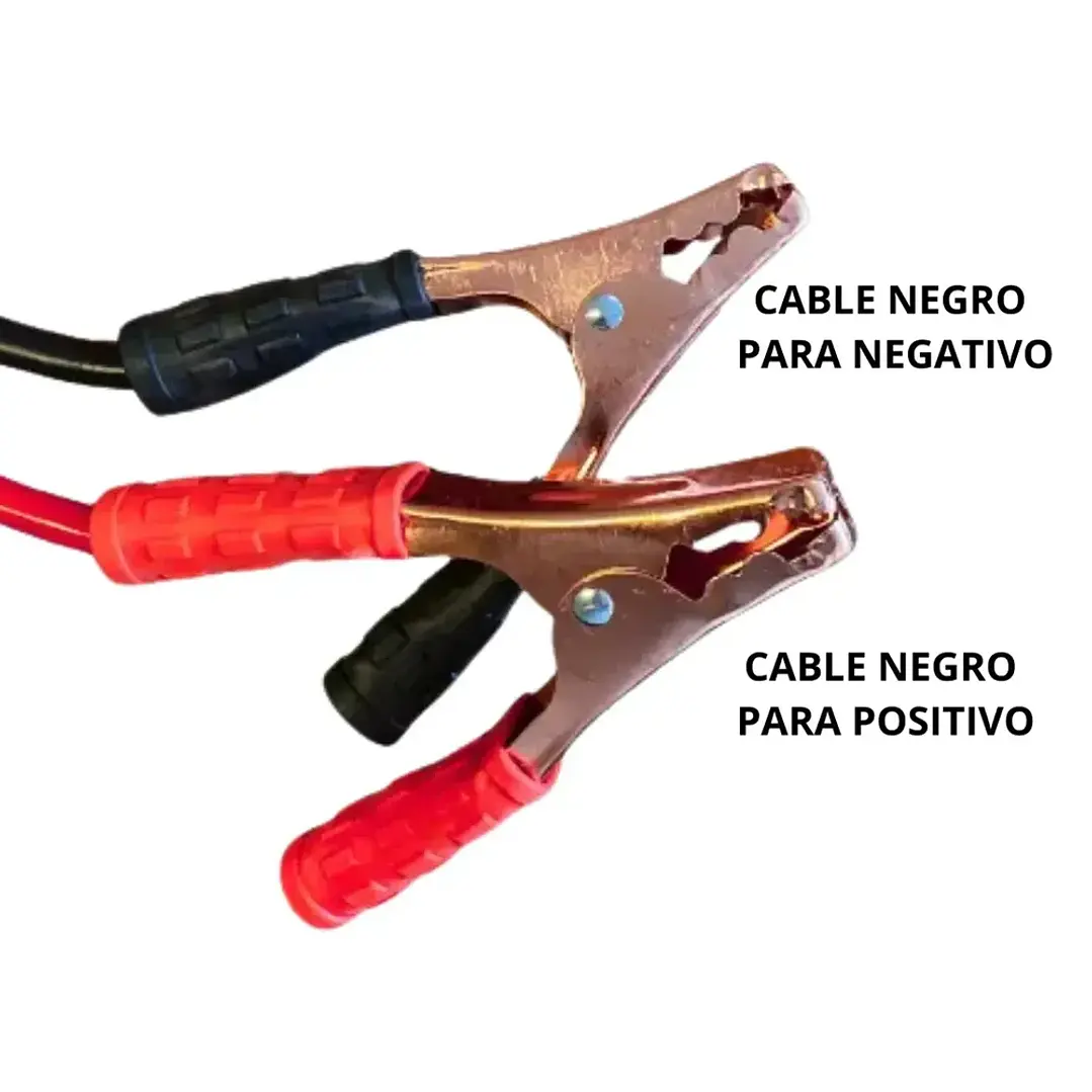 Cable Puente de Batería 1500 Amp Roba Corriente 2 Metros para Autos y Camionetas 4