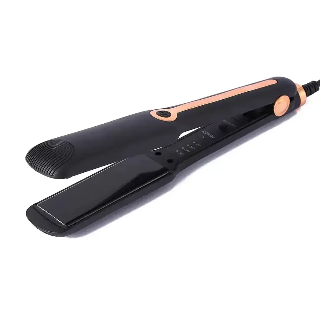 Plancha De Pelo Negra Ajuste De Temperatura 4 Niveles Mcasa 2