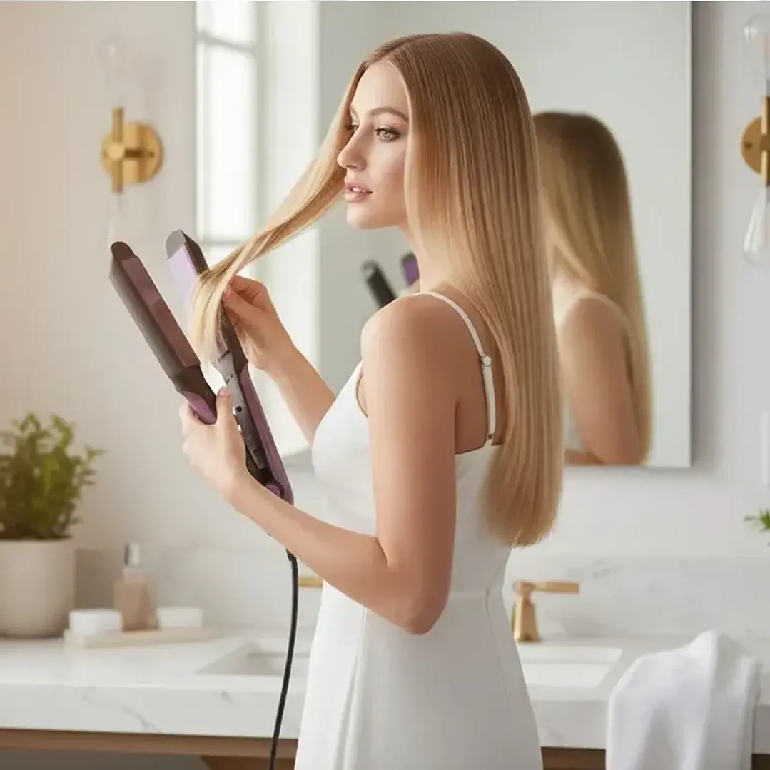 Plancha De Pelo Straightener Temperatura 4 Niveles Mcasa 5