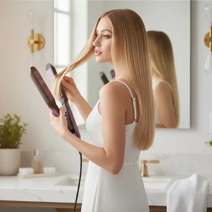 Plancha De Pelo Straightener Temperatura 4 Niveles Mcasa 5