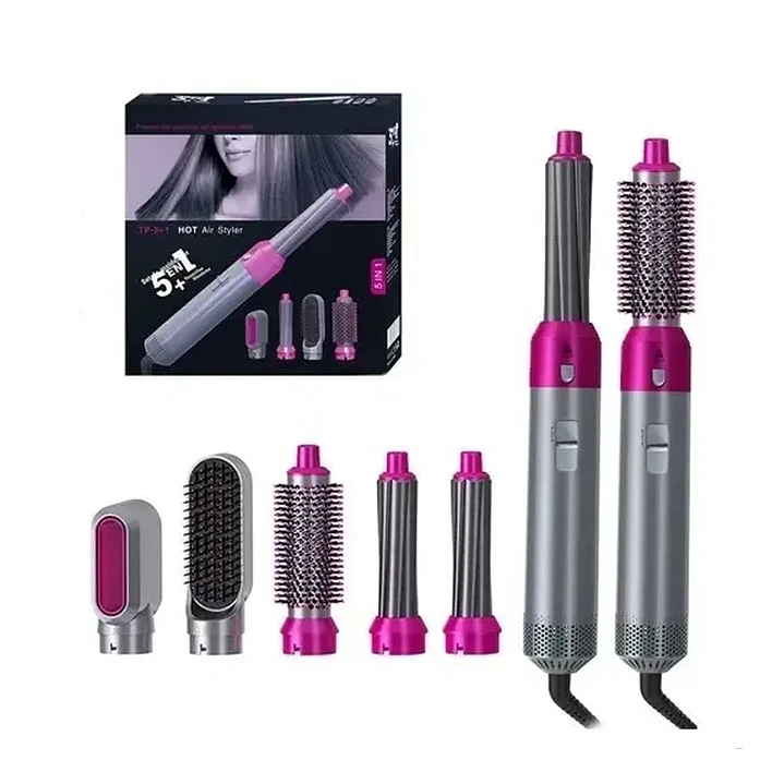 Cepillo Secador Styler 5 en 1 Con Cable Giratorio 1000W 120°C 1
