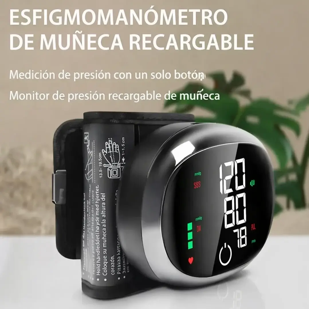 Monitor De Presión Arterial Tensiómetro Muñeca Digital Mcasa 5