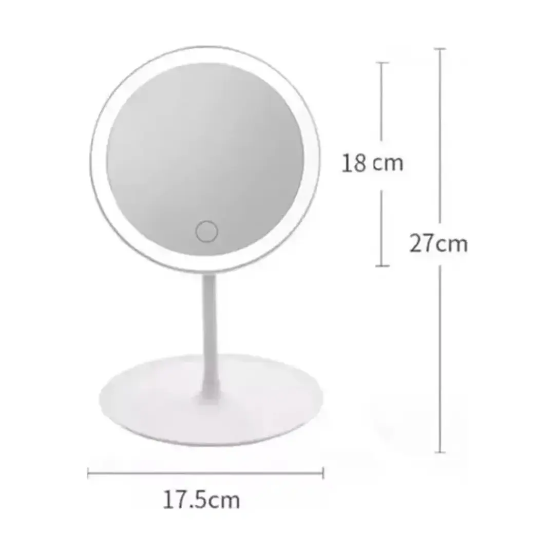 Espejo Led Maquillaje Tocador Usb Recargable 3 Tonos Mcasa 3