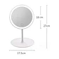 Espejo Led Maquillaje Tocador Usb Recargable 3 Tonos Mcasa - Miniatura 3