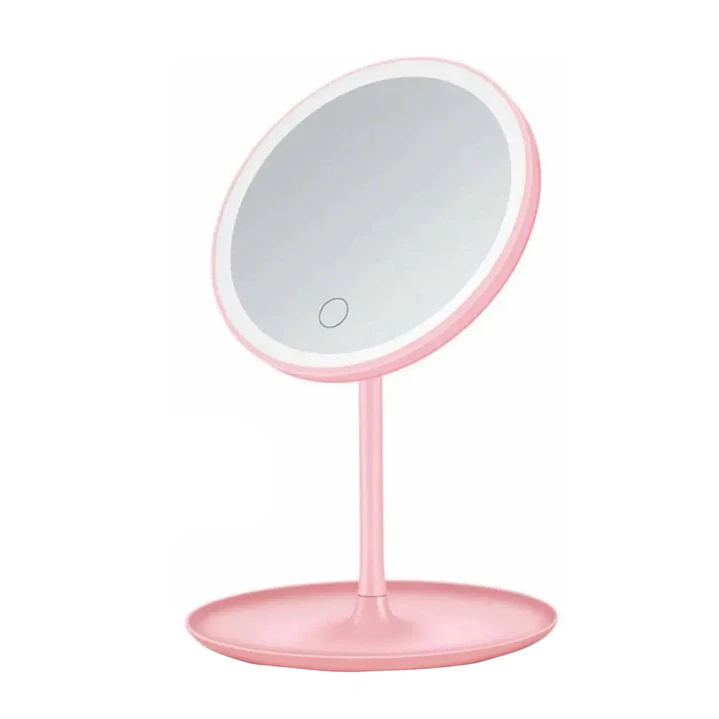 Espejo Led Maquillaje Tocador Usb Recargable 3 Tonos Mcasa 1