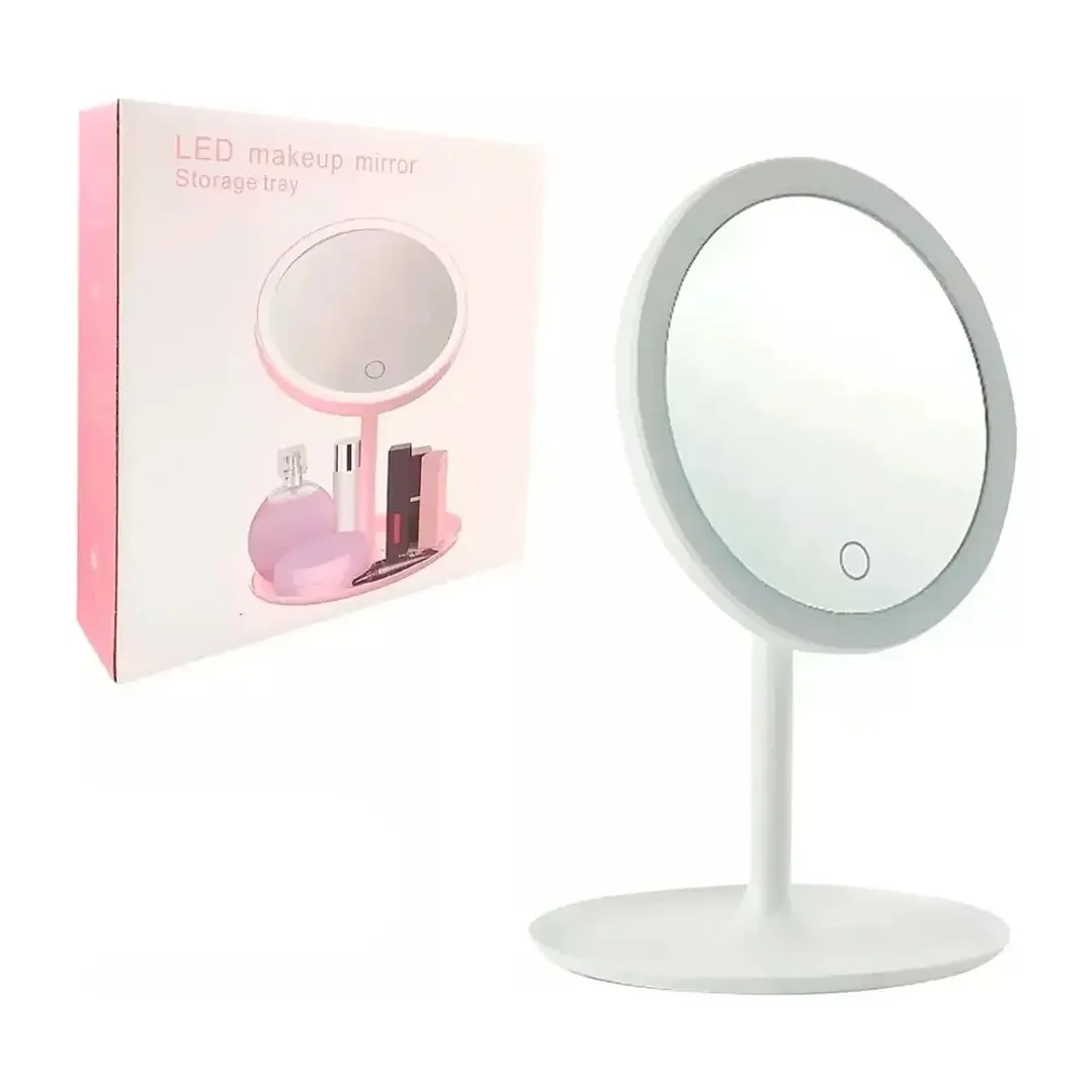 Espejo Led Maquillaje Tocador Usb Recargable 3 Tonos Mcasa 2