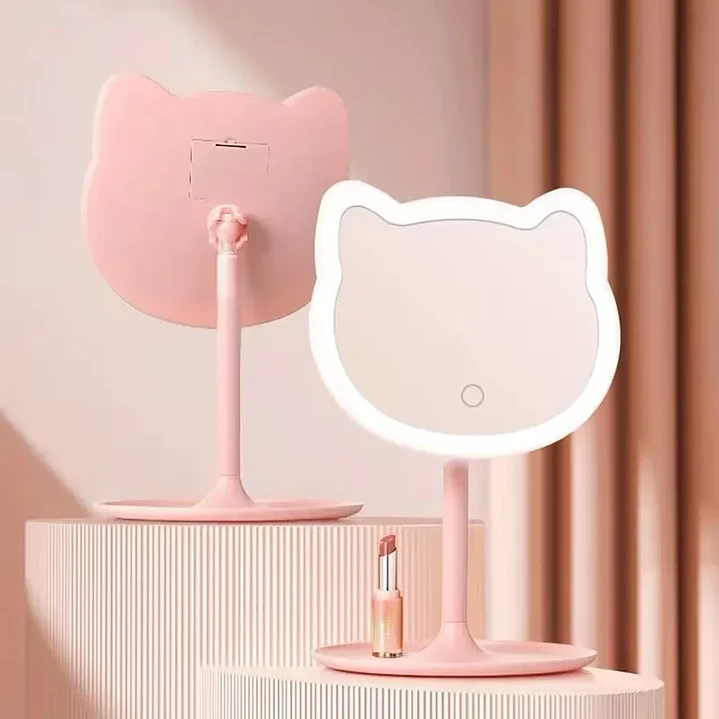 Espejo Led Maquillaje Tocador Usb Recargable 3 Tonos Mcasa 4