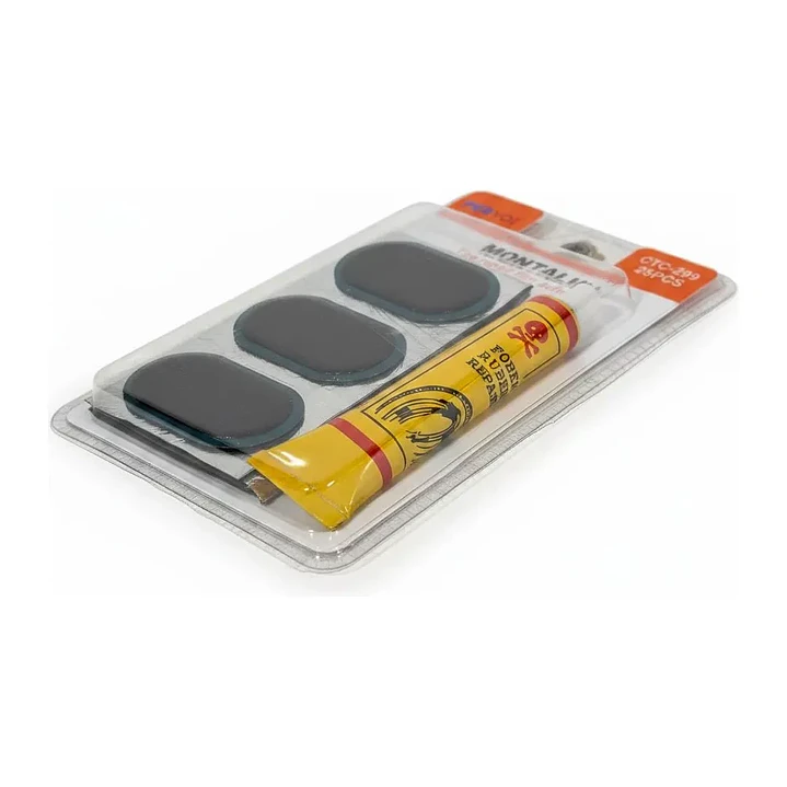 Parches De Bicicleta Kit 25 Unidades +pegamento Pervoi Mcasa 2