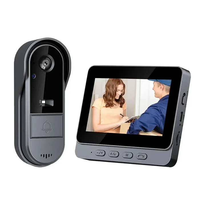 Timbre Smart Con Cámara Audio Inalámbrico Videoportero Mcasa 1