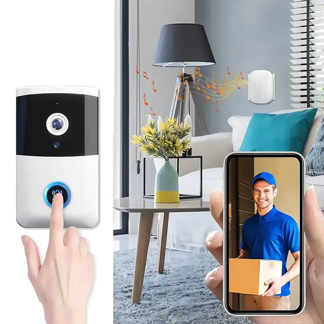 Timbre Inalámbrico Con Cámara Hd Y Wifi Para Hogar Mcasa 3