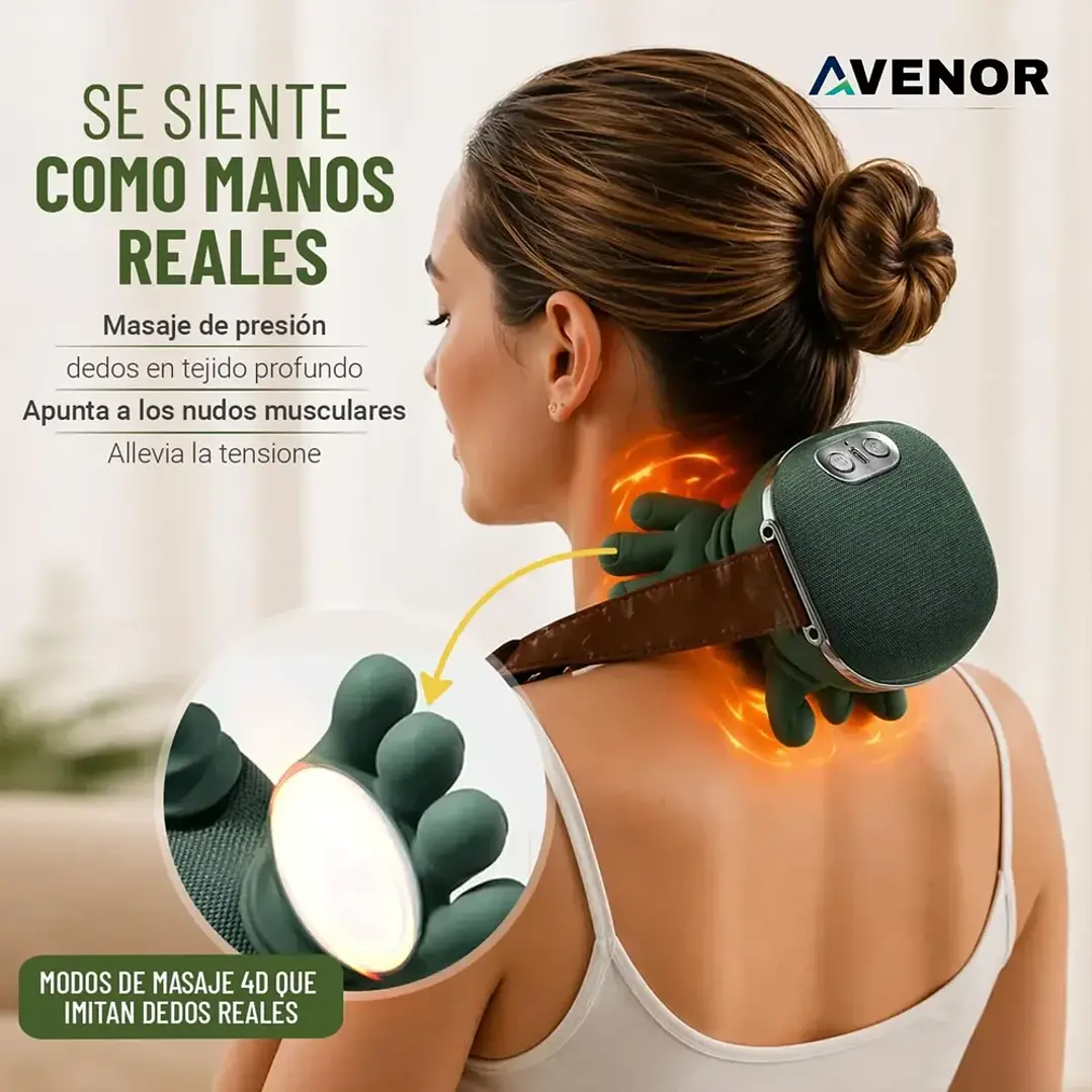 Masajeador De Cuello Y Hombros Con Calor Recargable Mcasa 5