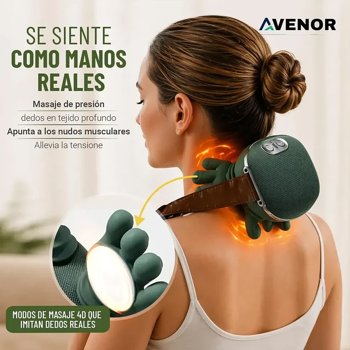 Masajeador De Cuello Y Hombros Con Calor Recargable Mcasa 5