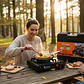 Cocinilla Camping Portatil A Gas Regulador Con Maleta Mcasa - Miniatura 6