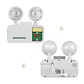 Luz De Emergencia Recargable Doble Foco 1800mah Mcasa - Miniatura 2