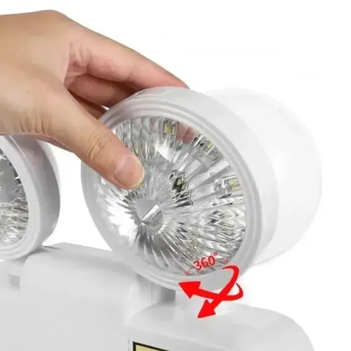 Luz De Emergencia Recargable Doble Foco 1800mah Mcasa 5