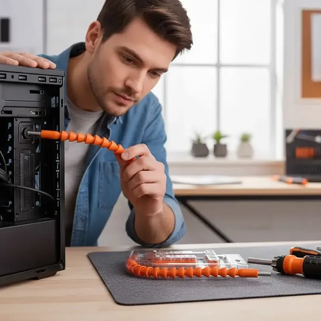 Set De Dados Y Puntas Con Extension Flexible 43p Afixs-mcasa 4