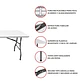 Mesa Camping Plegable Valija Casa Jardin Playa 1.80 Mcasa - Miniatura 3