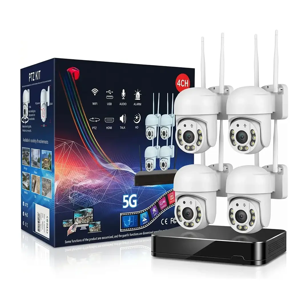 Kit de Cámara De Seguridad Para El Hogar Wifi 5g Audio 4k Mcasa 1
