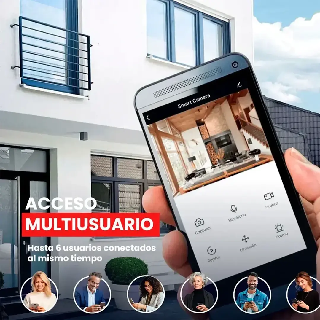 Kit de Cámara De Seguridad Para El Hogar Wifi 5g Audio 4k Mcasa 4