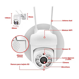 Kit de Cámara De Seguridad Para El Hogar Wifi 5g Audio 4k Mcasa