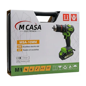 Kit Taladro Destornillador Inalámbrico Brushless 10mm Mcasa