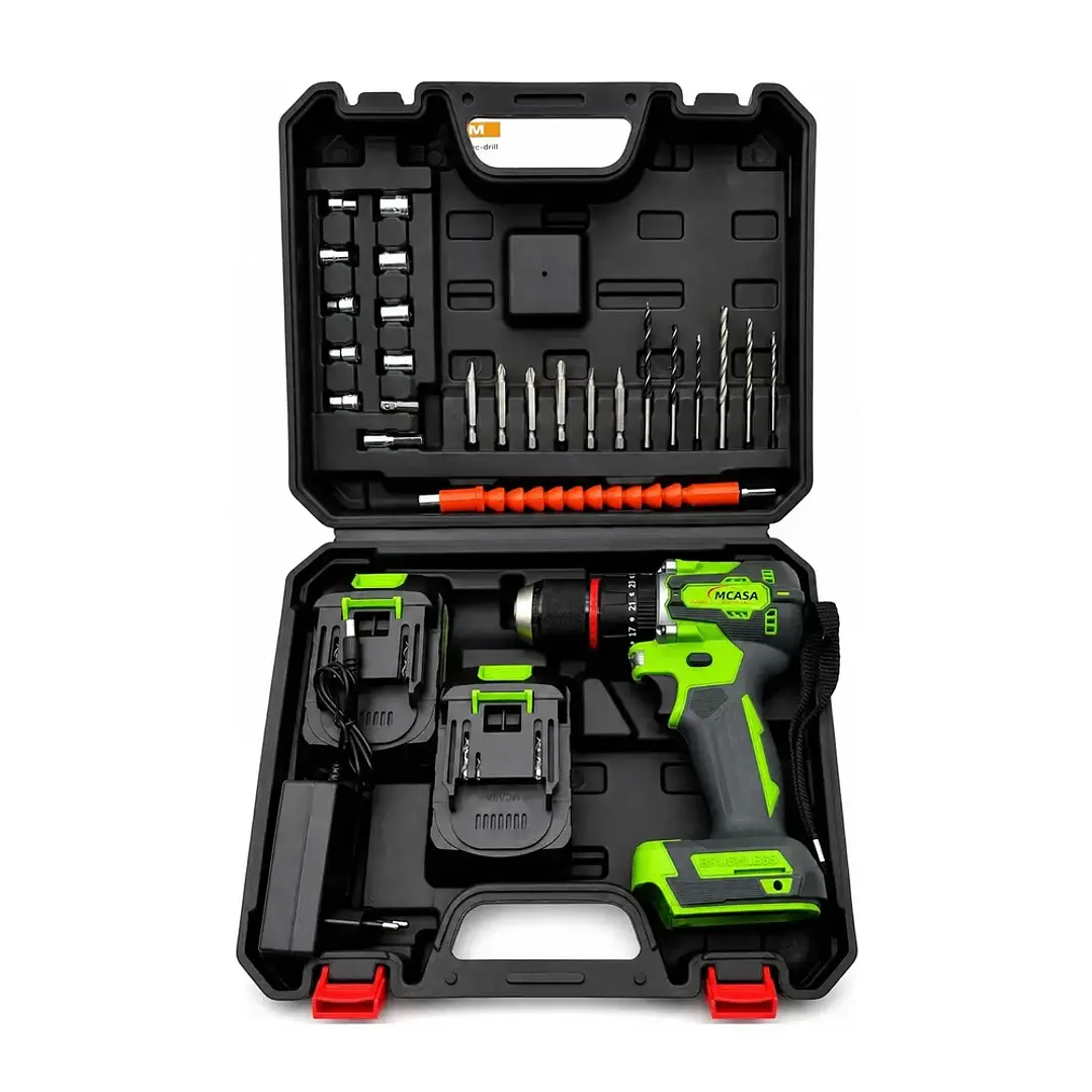Kit Taladro Destornillador Inalámbrico Brushless 10mm Mcasa 3