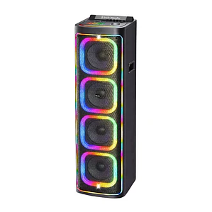 Parlante Bluetooth Brodu 8x4 Rgb 2 Micrófonos Inalámbricos