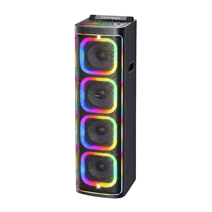 Parlante Bluetooth Brodu 8x4 Rgb 2 Micrófonos Inalámbricos 1