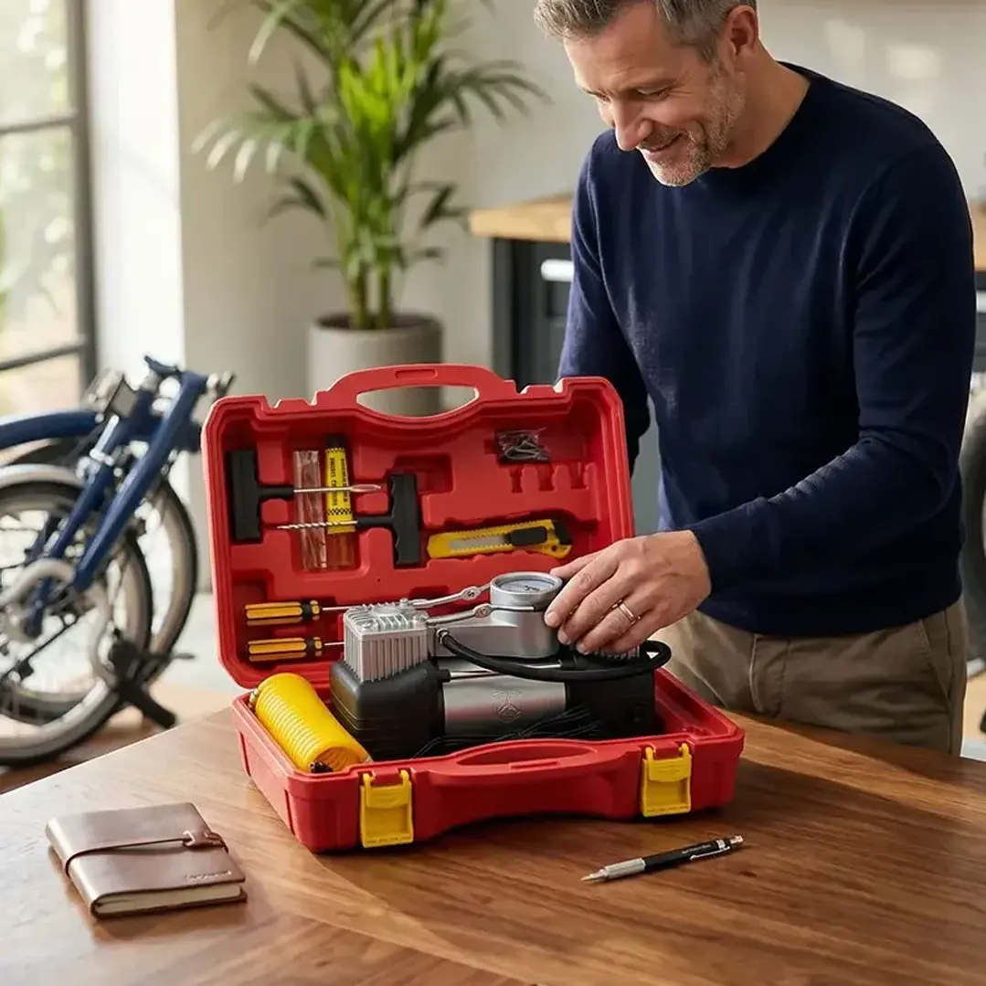 Compresor de Aire 12V Portátil M Casa de 150 PSI para Neumáticos y Pinchazos 4