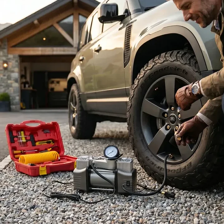 Compresor de Aire 12V Portátil M Casa de 150 PSI para Neumáticos y Pinchazos 5