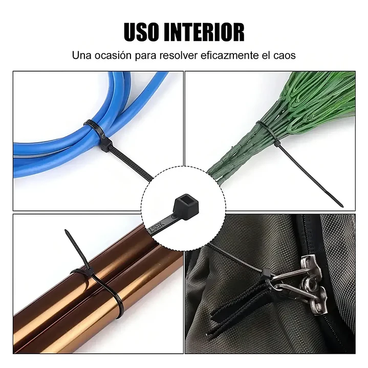Amarra Plástica Afixs 3.6x250mm Bolsa 100 Unidades Mcasa 3