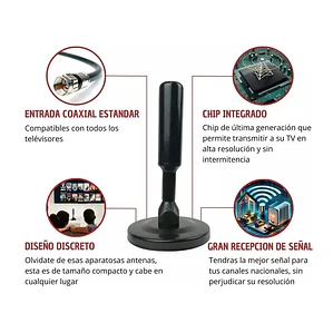 Antena Tv Digital Full Hd 4k Exterior E Interior 5mts Mcasa