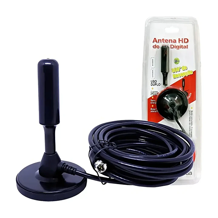 Antena Digital Hd Tv 5mts 360* Interior Y Exterior 4db Mcasa 1