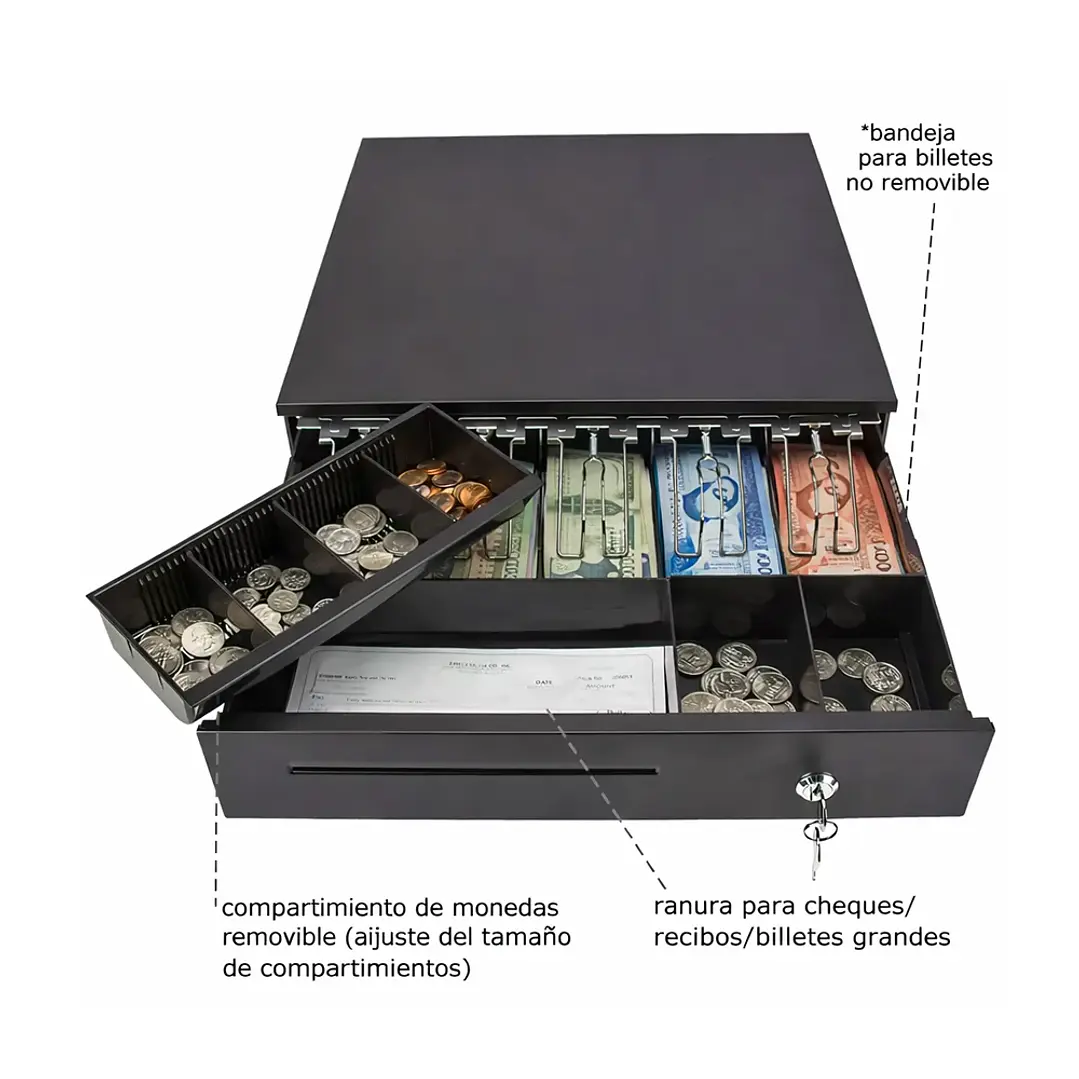 Gaveta de Dinero con Apertura Eléctrica 33×37 cm Mcasa 3