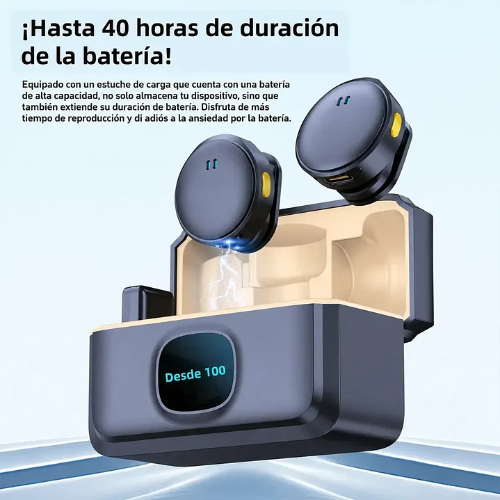 Microfono Inalambrico Videos Levalier Solapa Tipo C 40hrs 5