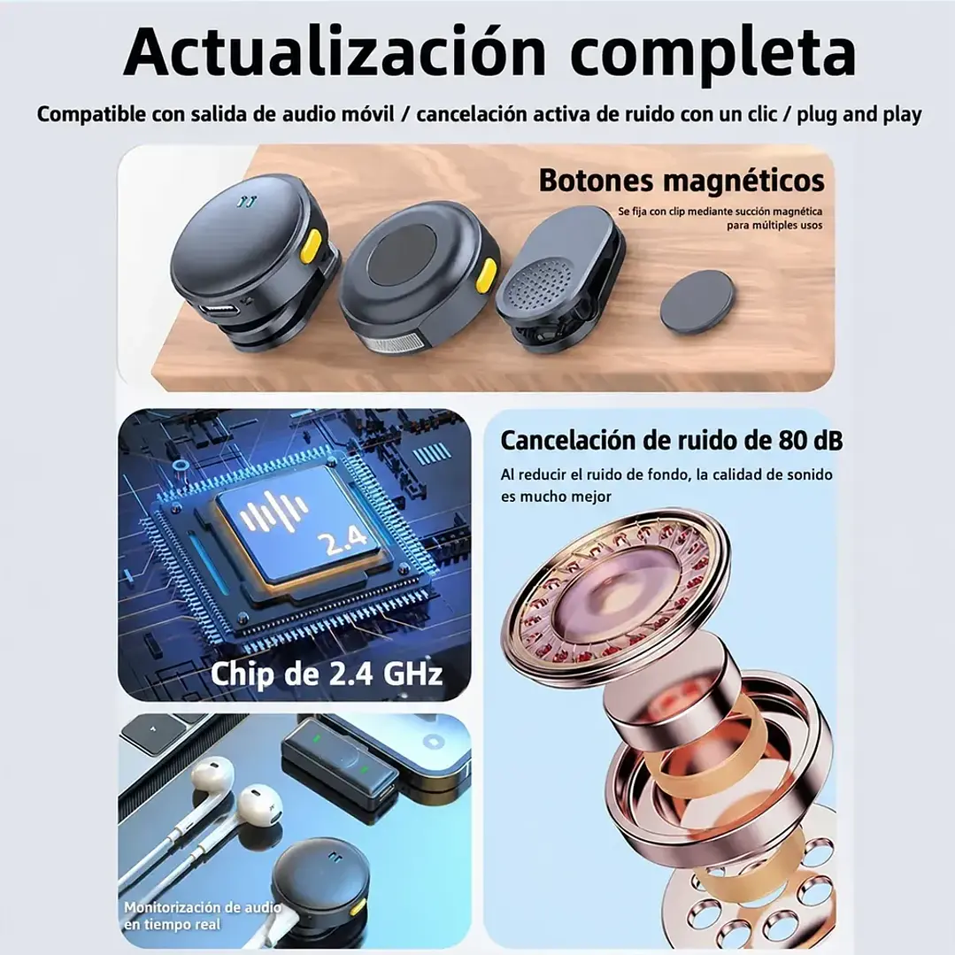 Microfono Inalambrico Videos Levalier Solapa Tipo C 40hrs 6