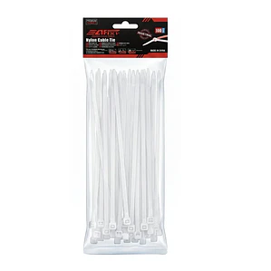 Amarra Plástica Afixs 3.6x250mm Bolsa 100 Und Blanca Mcasa
