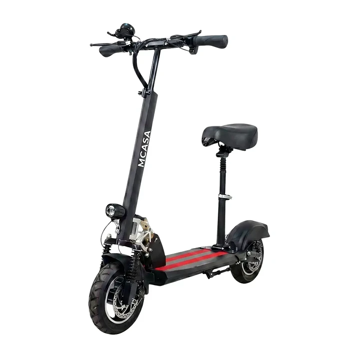 Scooter Eléctrico Plegable Con Asiento Para Adultos Vel/40km 1