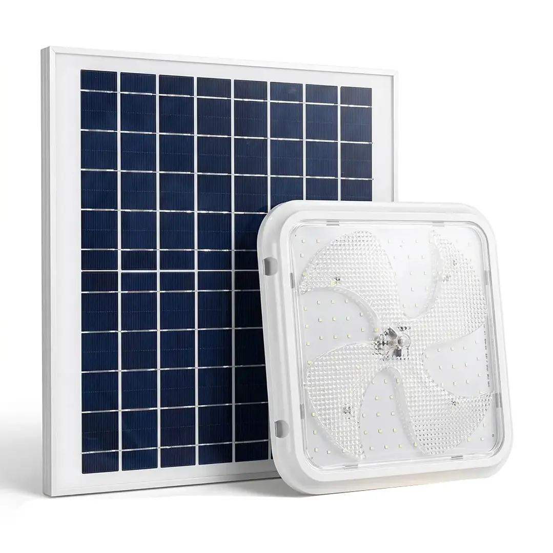 Lampara Plafon Cuadrado De Techo Solar 400w Luz Blanco Frio 1