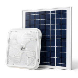 Lampara Plafon Cuadrado De Techo Solar 500w Luz Blanco Frio