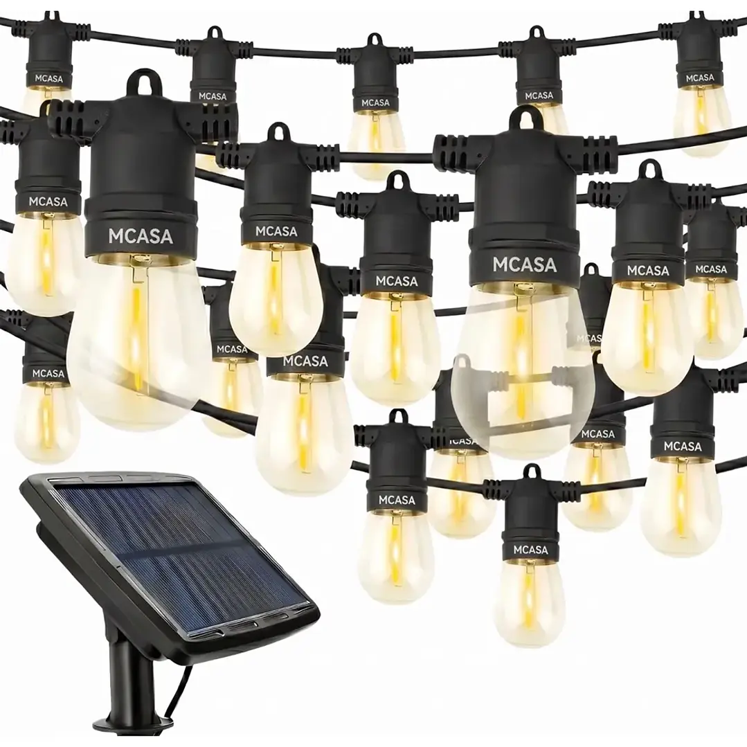 Guirnalda Solar LED 20 Metros para Terraza y Exterior - MCasa 1