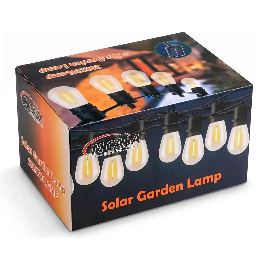 Guirnalda Solar LED 20 Metros para Terraza y Exterior - MCasa 2